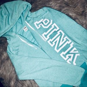 PINK VICTORIA SECRET ZIP HOODIE